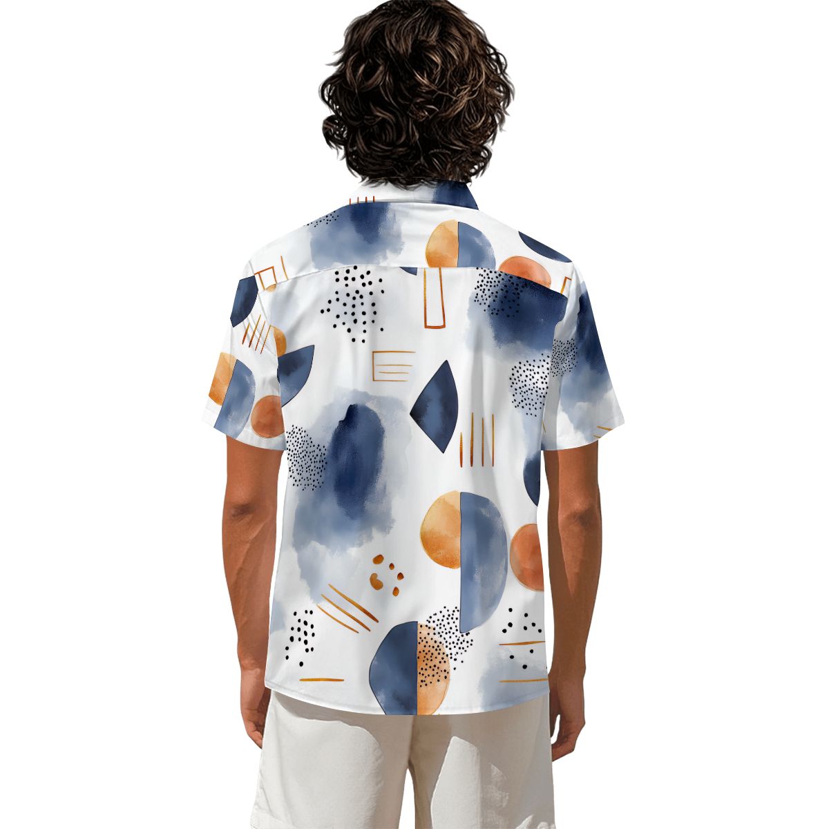 custom image men's 100% cotton short sleeve button down shirt floral pattern smart casual chinese style mandarin collar for spring summer custom image men's 100% cotton short sleeve button down shirt floral pattern smart casual chinese style mandarin collar for spring summer